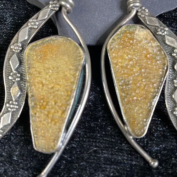 Vintage Sterling Silver with Roman Glass. - Picture 3 of 5